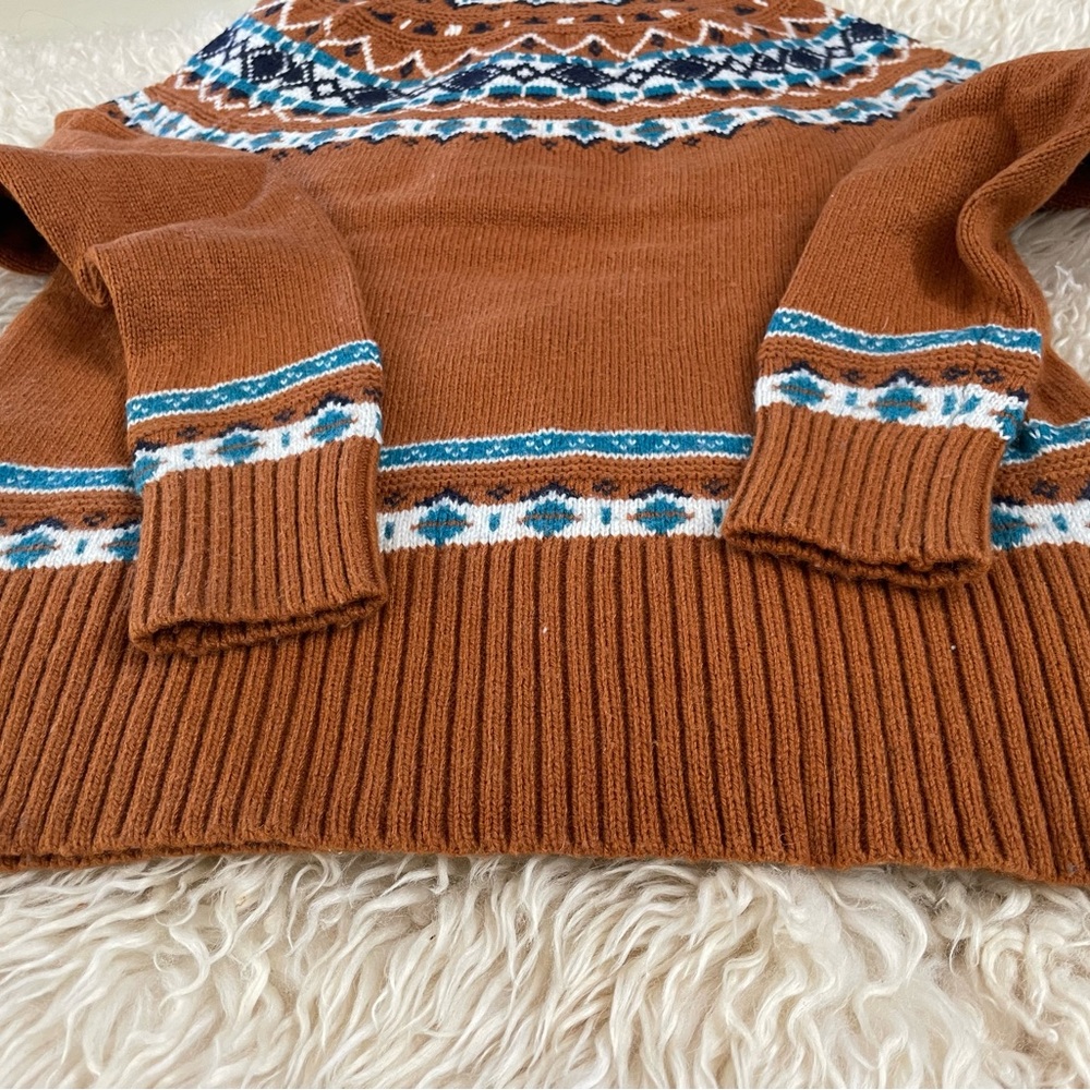 J. Crew Lambswool Sweater in Fair Isle, size S - Picture 5 of 7